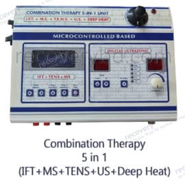 5 in 1 Combination Therapy; IFT, MS, TENS, UST, Deepheat Combo