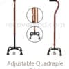 Adjustable Quadraple Stick