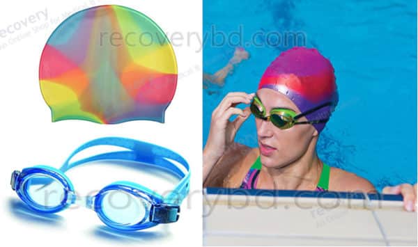 Swimming Cap & Goggles Set