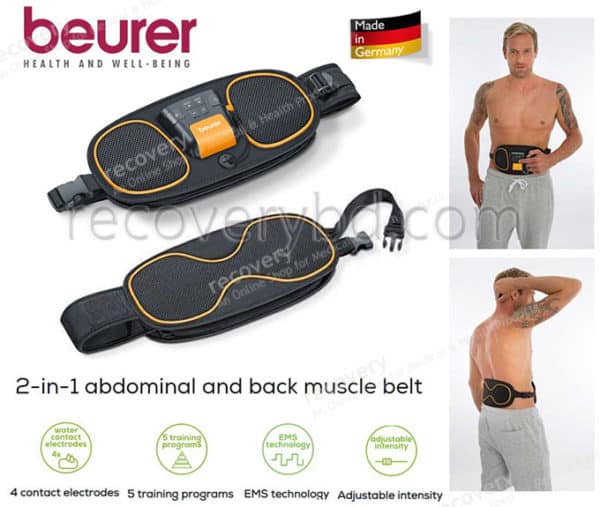 Abdominal and back muscle belt