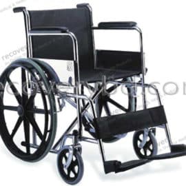 Steel Wheelchair with Alloy Rims