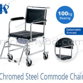 Chromed Steel Commode Chair