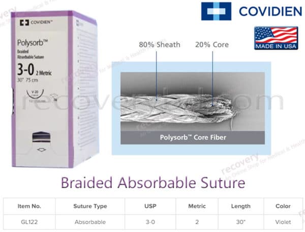 braided absorbable suture