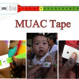 MUAC Tape; Mid Upper Arm Circumference measuring tape