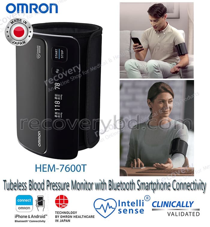 Omron HEM7600T Smart Elite+ Blood Pressure Monitor Bluetooth