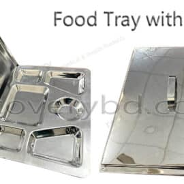 Food Tray with Cover; Medical Food Plate; SS Food Plate