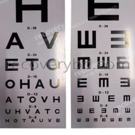 Snellen Chart; Visiton Testing Chart; Eye Chart