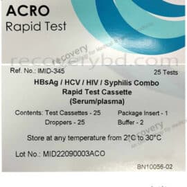 HBsAg HCV HIV Syphilis combo Test Cassette