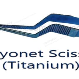 Titanium Micro Bayonet Scissor; Micro Scissor; Bayonet Scissor