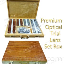 Premium Optical Trial Lens Set; Metal Frame Trial Lens Box