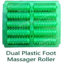 Dual Plasatic Foot Roller Massager; Acupuncture Foot Roller