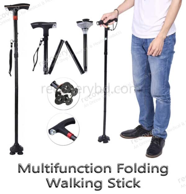 Multifunction Folding Walking Stick